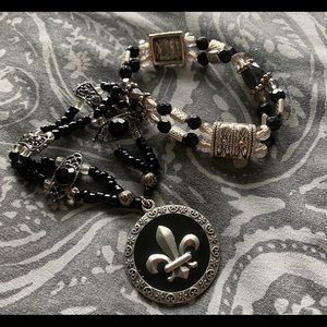 Handmade beaded bracelet bundle